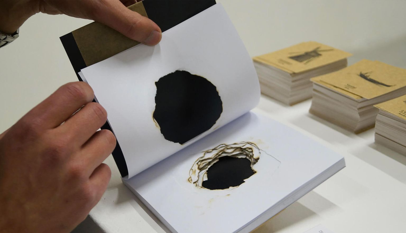 Burned book for "Disapear"