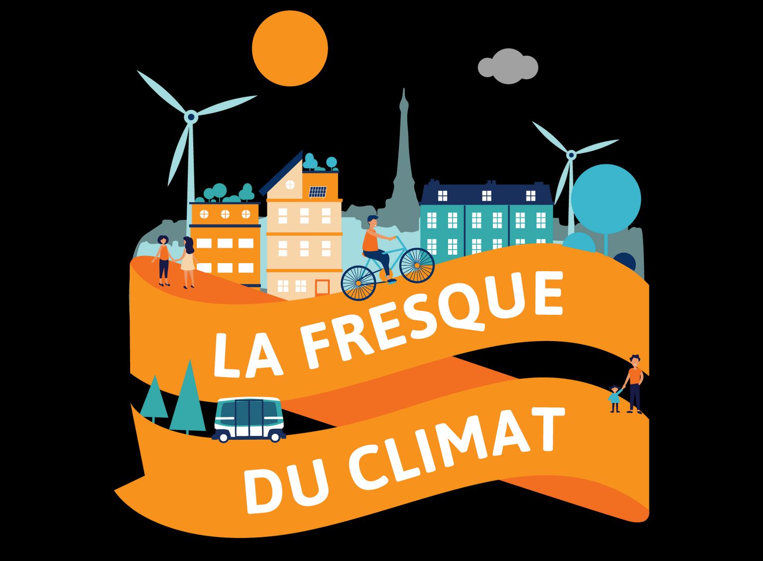Illustration de la fresque du climat