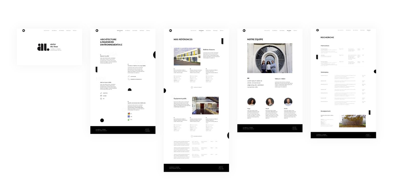 design du site