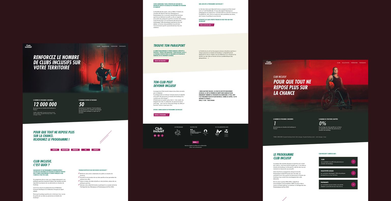 club inclusif pages