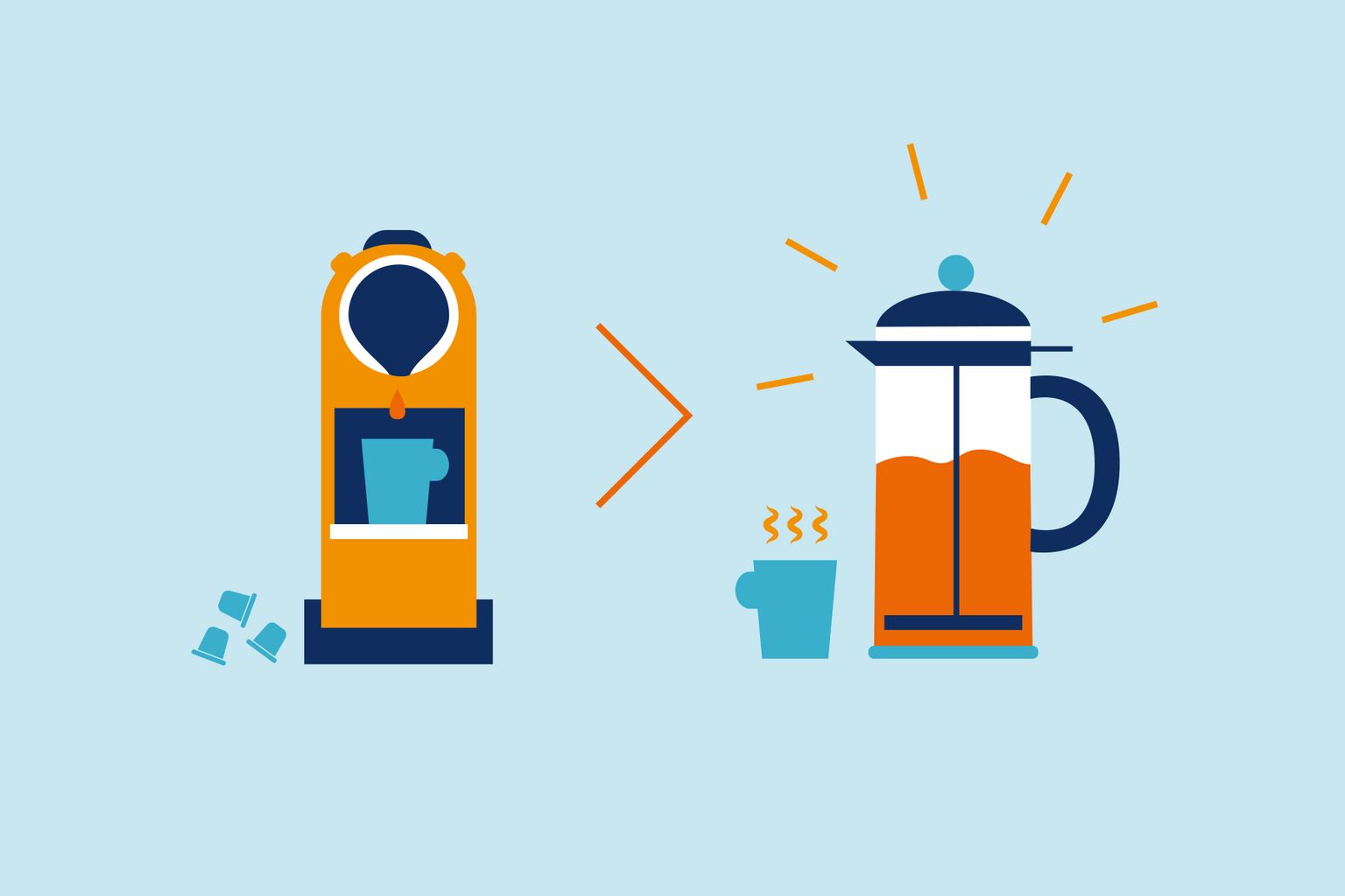 Illustration cafetière