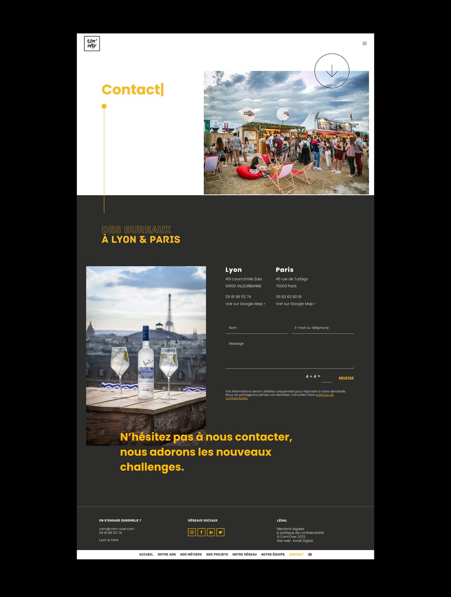 Page contact